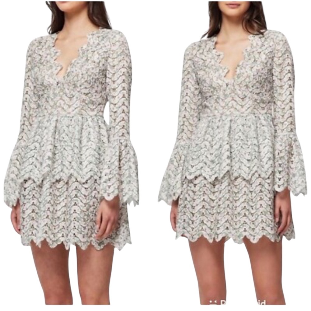 NWT Elliatt Ritual Dress Sage/White Sz. Small - Picture 4 of 9